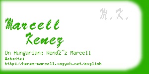 marcell kenez business card